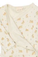 Petit Piao LA-Wickelbody PP2144 Eggnog Rabbit Hasen weiß