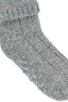 Minipop Anti-Rutsch-Socken aus Wolle MP71 light grey melange