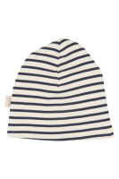 Petit Piao Beanie PP2007 navy/creme gestreift