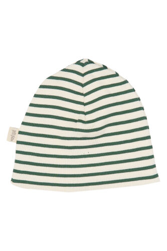 Petit Piao Beanie PP2007 grün/creme gestreift