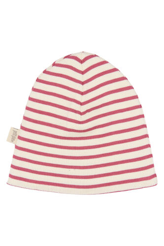 Petit Piao Beanie PP2007 rosa/creme gestreift