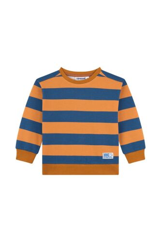 Someone Sweatshirt Casper-SB-16-G gestreift cognac