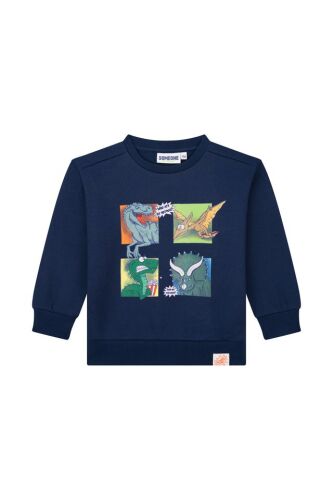 Someone Sweatshirt Remus-SB-16-E Dinosaurier navy