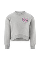 Happy Girls Sweatshirt 763105 Fb.83 Schleife grey melange