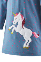 Happy Girls LA-Kleid 963122 Fb. 65 Einhorn pinke Punkte...