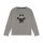 Minymo Langarm-Shirt 134432-1207 Pailletten-Roboter grau