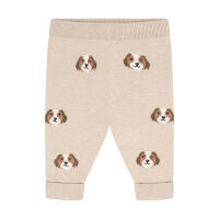 Minymo Baby-Strickhose 114444 Fb.2055 Hunde beige melange