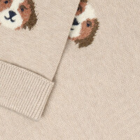 Minymo Baby-Strickhose 114444 Fb.2055 Hunde beige melange