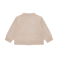 Minymo Strickjacke 114470-2055 Blumen beige melange
