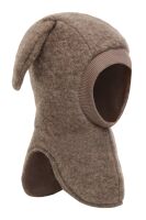 Hust & Claire Sturmhaube/Balaclava mit Ohren aus Wolle 420004 Fb.3232 braun
