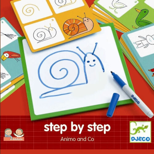 Djeco Step by Step Animo & Co Mal-Lernspiel
