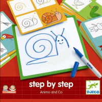 Djeco Step by Step Animo & Co Mal-Lernspiel