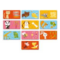 Djeco Puzzle duo Tiere/Essen
