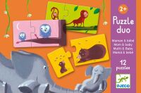 Djeco Duo-Puzzle Mama und Baby 8157