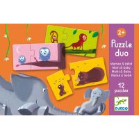 Djeco Duo-Puzzle Mama und Baby