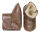 Lammfell Babyschuhe dunkelbraun
