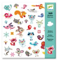 Djeco Sticker Kleine Freunde160 St türkis