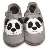 Inch Blue Lederpatschen Panda grau