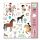 Djeco Sticker Pferde 160 St rosa