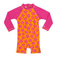 Villervalla  UV-Badeanzug, UV 50+ ,Sterne mandarin