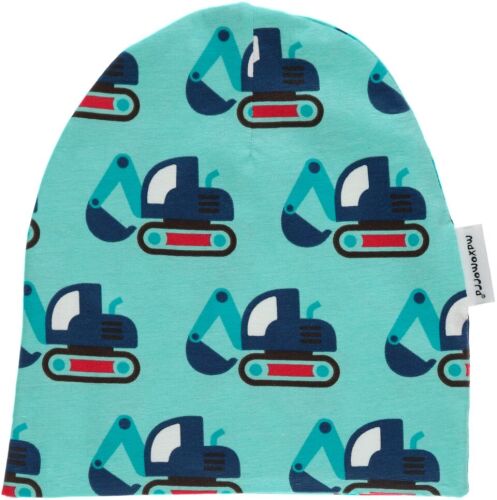Maxomorra Übergangshaube Tractor blau, Bio
