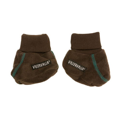 Villervalla Fleece-Booties choco