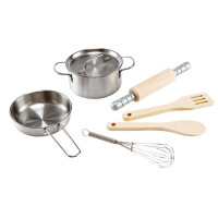 Hape Gourmet Kochset Metall 7 Tlg.