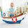 Hape Grosses Schaukelboot  weiss