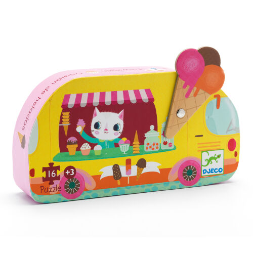 Djeco Puzzle Eiswagen 16 Teile