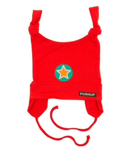 Villervalla Babyhaube Strawberry 107BA rot/Stern