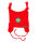 Villervalla Babyhaube Strawberry 107BA rot/Stern