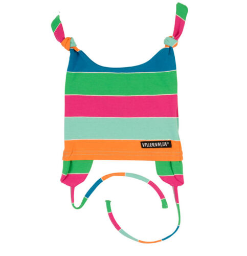 Villervalla Babyhaube Havana 107AW bunt gestreift