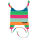 Villervalla Babyhaube Havana 107AW bunt gestreift