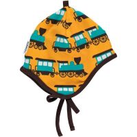 Maxomorra Babyhaube  Zug orange,Bio