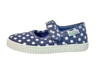Natural World Ballerinas Dots navy