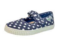 Natural World Ballerinas Dots navy