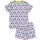 Maxomorra Pyjamaset kurz Eule rosa, BIO