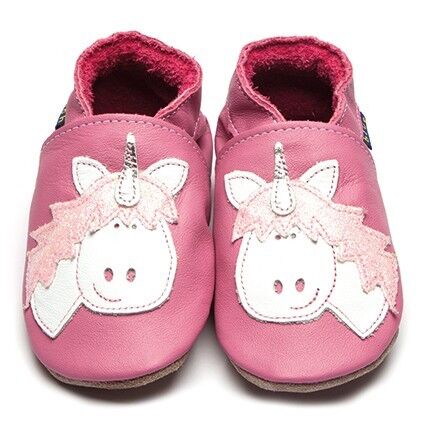 Inch Blue Lederpatschen Einhorn rosa
