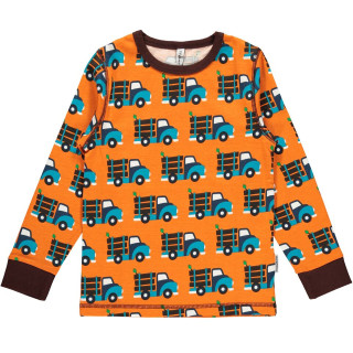 MM Langarm-Shirt Truck orange, BIO 80