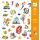 Djeco Sticker Meerjungfrauen 160 St orange
