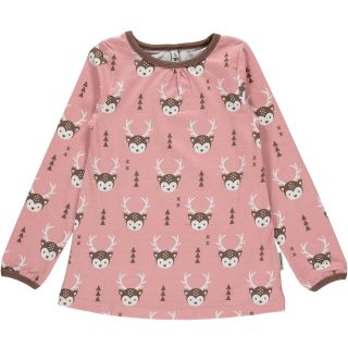 MM Langarm-Shirt A-Line deer rosa, BIO 98/104 (3-4j)