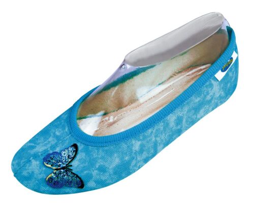 Gymnastikschuhe Schmetterling türkis