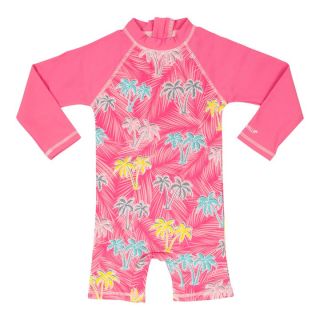 VV  UV-Badeanzug, UV 50+, Palmen flamingo