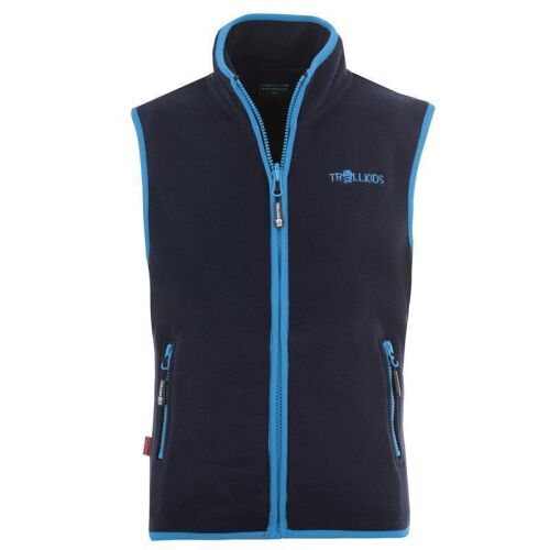 Trollkids Fleeceweste Arendal 134-110 navy/light blue