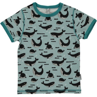 MM Kurzarm-Shirt Wale ocean, BIO 86/92 (1.5-2j)