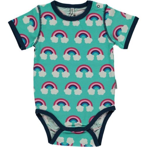 Maxomorra Kurzarm-Body Regenbogen, BIO