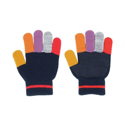 Maximo Fingerhandschuhe beschichtet navy/orange/lila