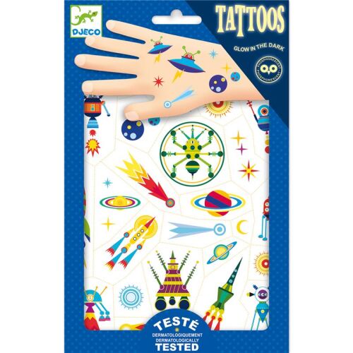Djeco Tattoos leuchtend Space 9590