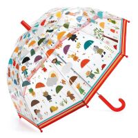Djeco Regenschirm Tieren rot DD04809