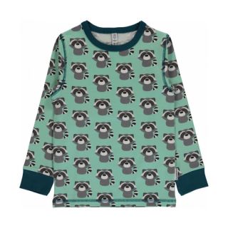 MM Langarm-Shirt Raccoon mint, BIO